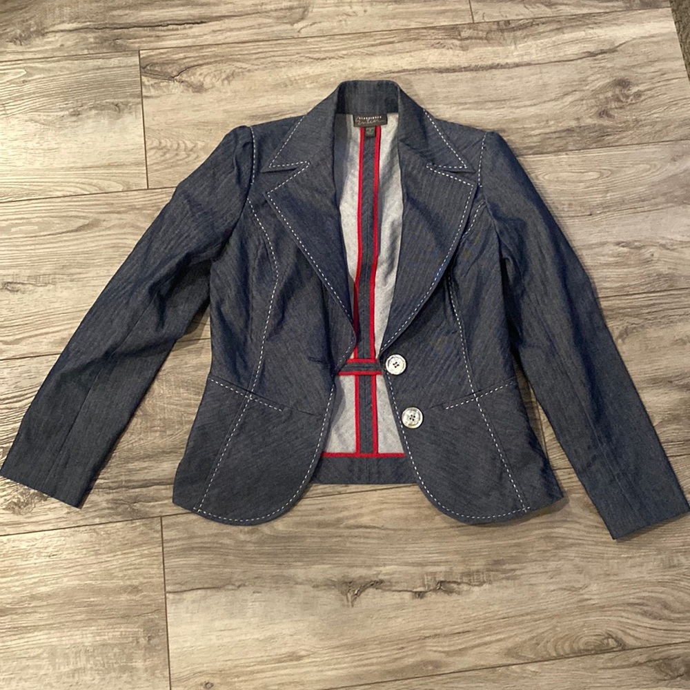 Classifies Entier denim blazer
